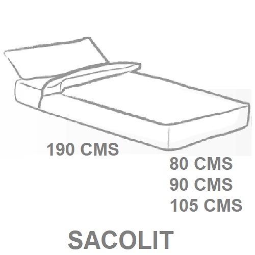 Medidas disponibles Sacolit Nordica Negro de Cañete 080, 090, 105 