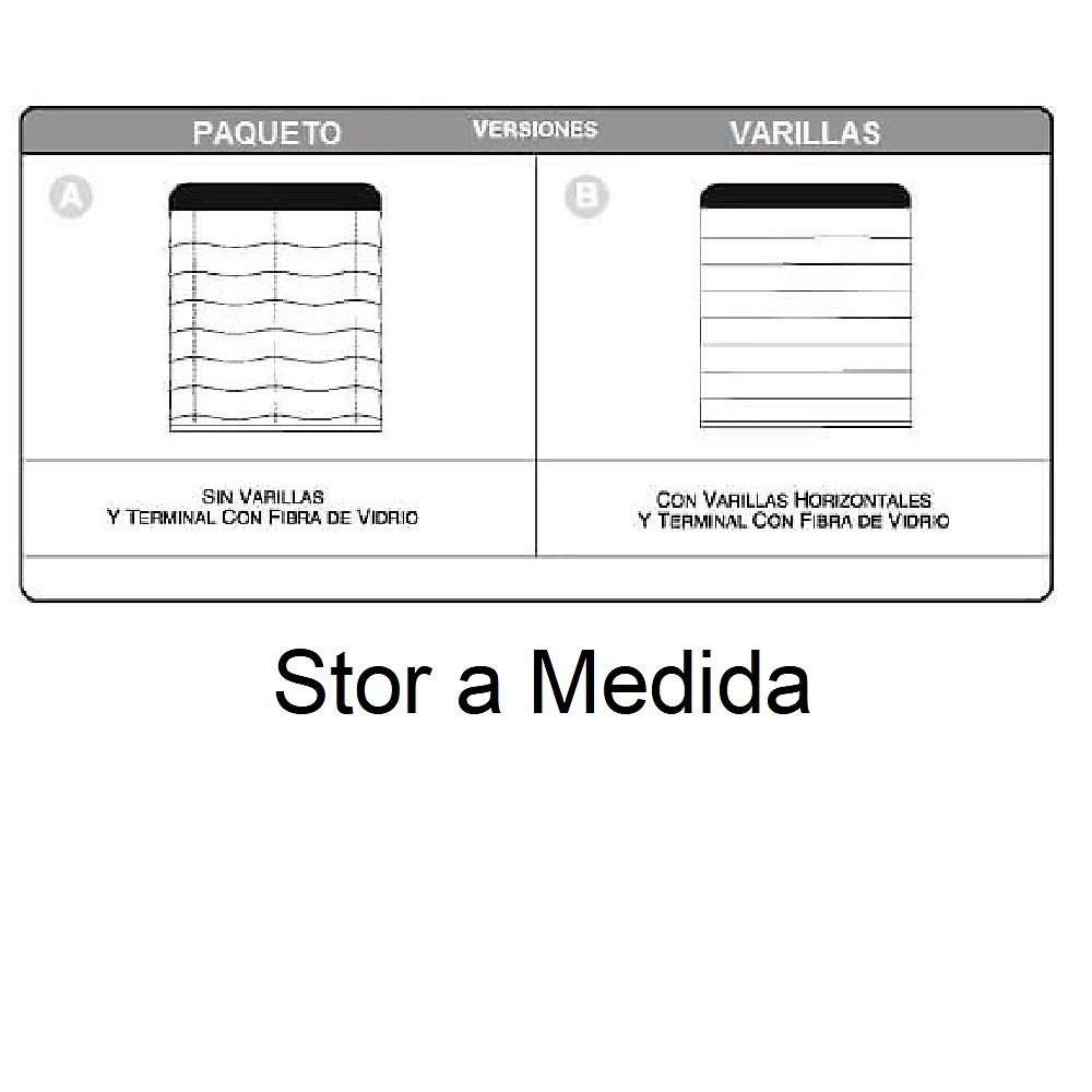 Medidas disponibles Stor A Medida Journey de Edrexa 120x150, 120x190, 120x250, 140x150, 140x190, 140x250, 150x150, 150x190, 150x250, 200x150, 200x190, 200x250 