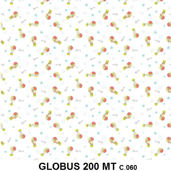 Detalle Forro Tejido Globus 200Mt de Tejidos Jvr con Metraje Globus/200MT C.060 Multicolor de Tejidos JVR 
