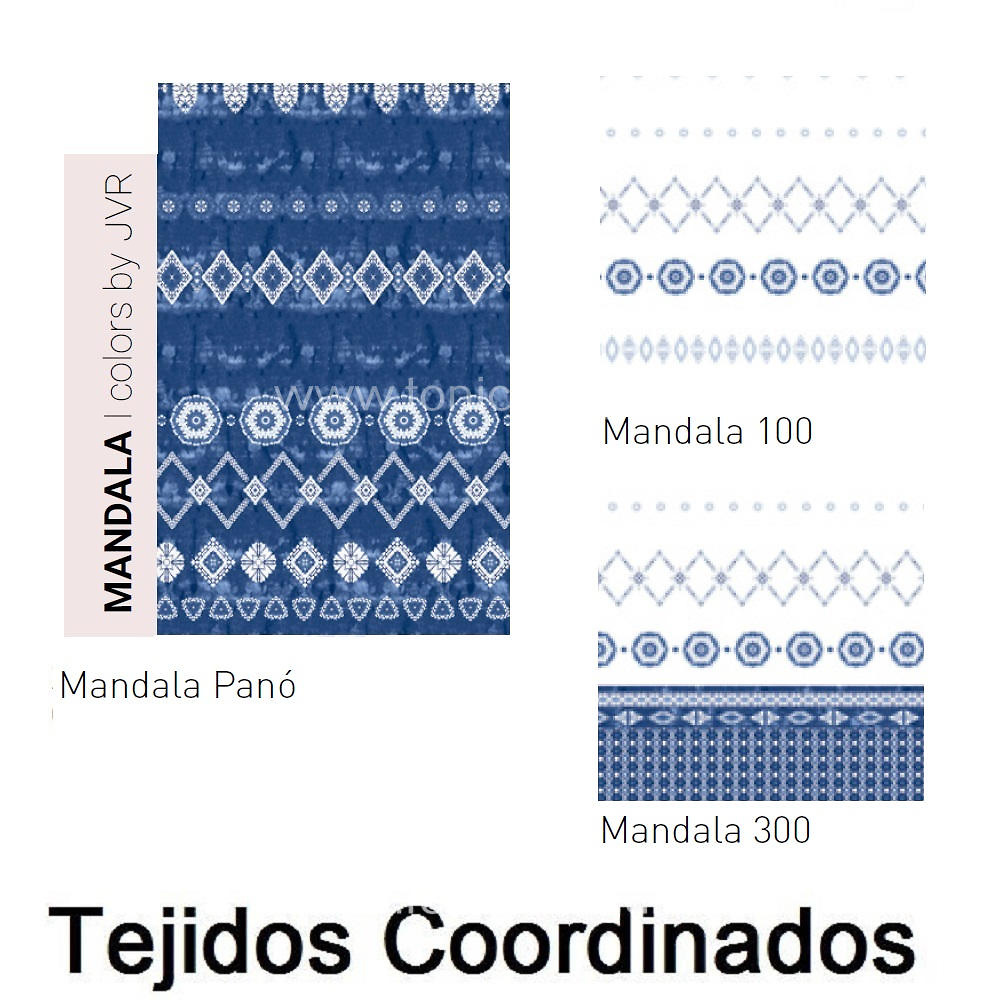 Artículos coordinados Tejido Mandala 100Mt de Tejidos Jvr 