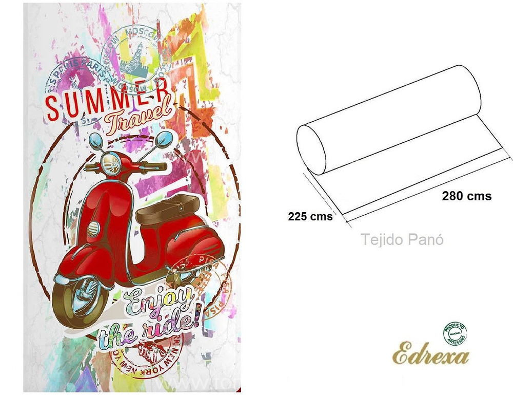 comprar Tejido Pano Infantil Ride Multicolor de Edrexa online 