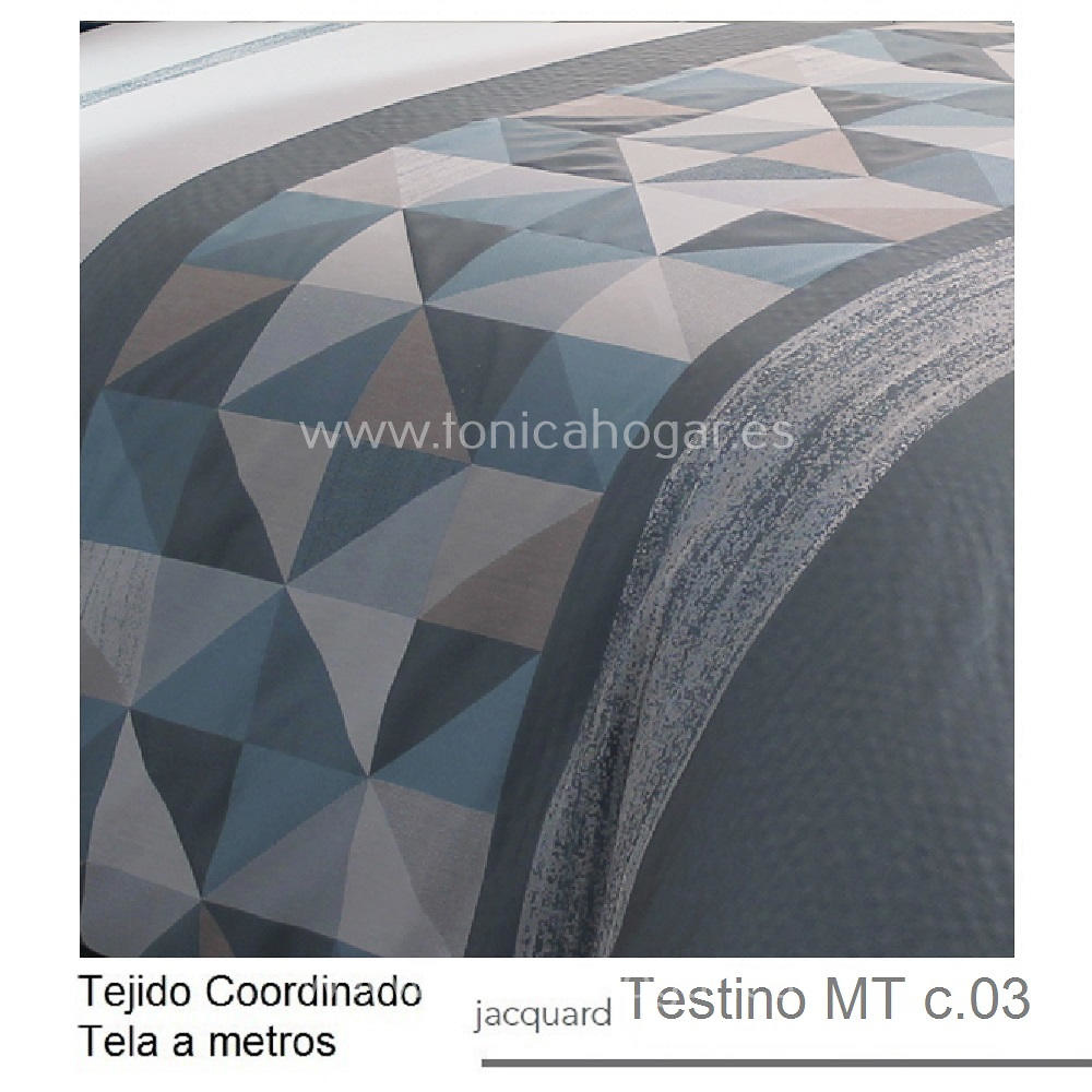 Detalle Tejido Tejido Testino Azul Reig Marti con Metraje Testino/MT C.03 Azul de Reig Marti 