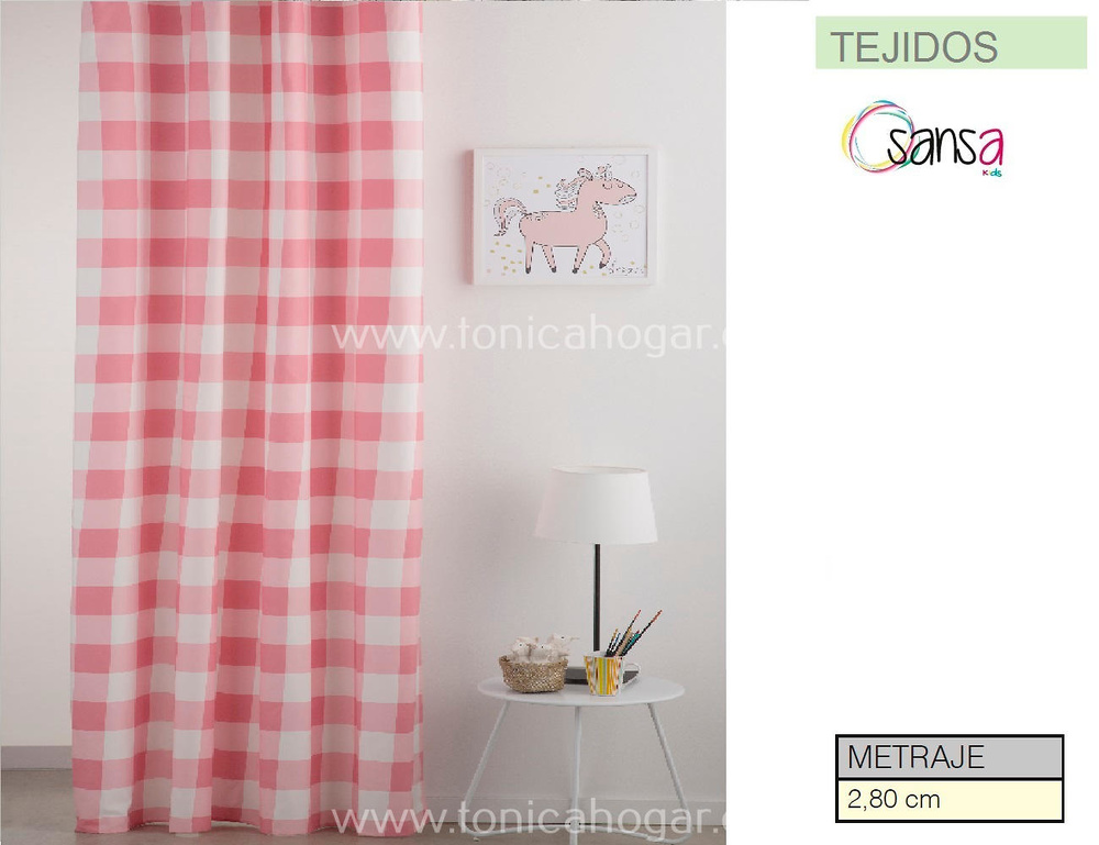 comprar Tejido Infantil VICKY Rosa de Sansa online 