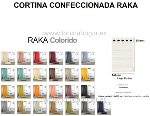Cortina Confeccionada Raka de Cañete